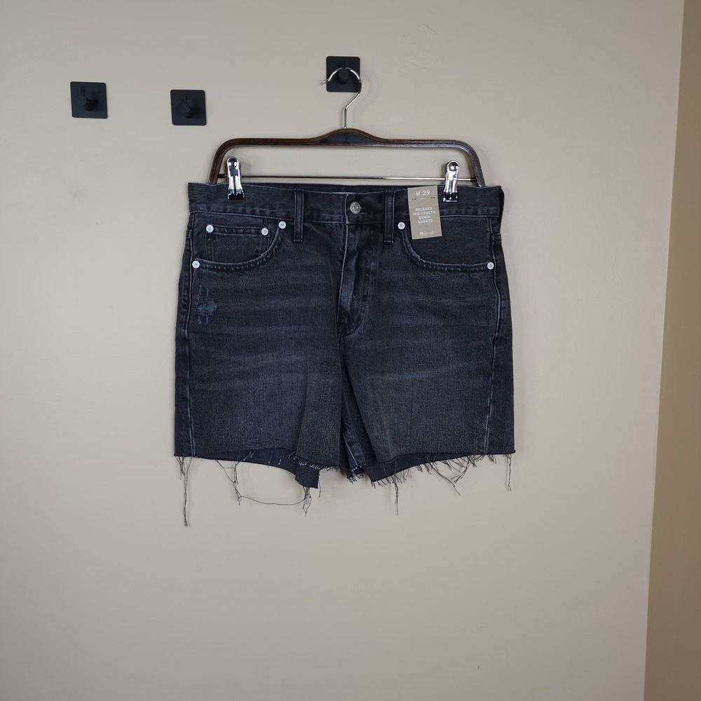 Madewell Relaxed Mid-Length Denim Shorts in Bradbrook Wash Size 29